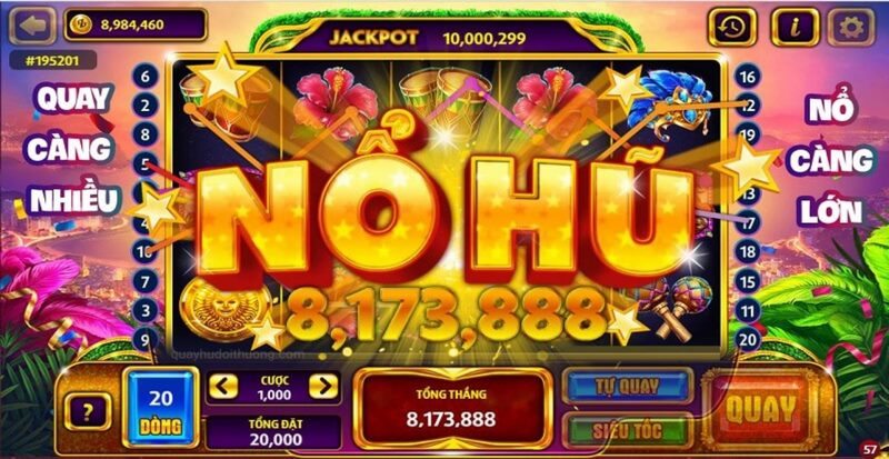 Nổ hũ - loại game đổi thưởng phổ biến tại nhiều sân chơi