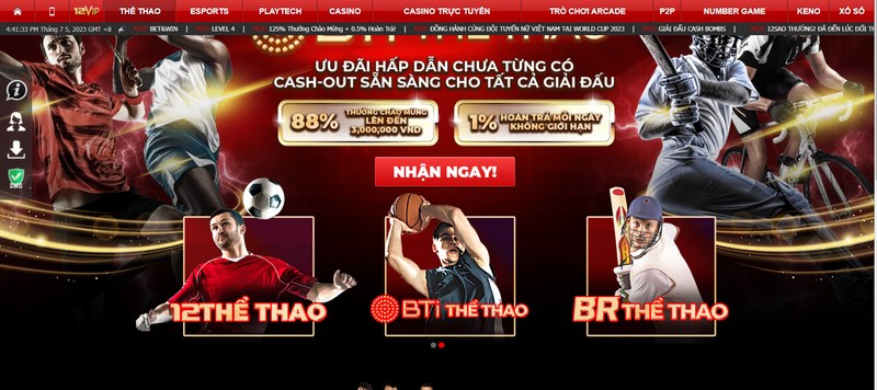 Sảnh thể thao BTi của 12BET hội tụ đầy đủ các sự kiện lớn nhỏ