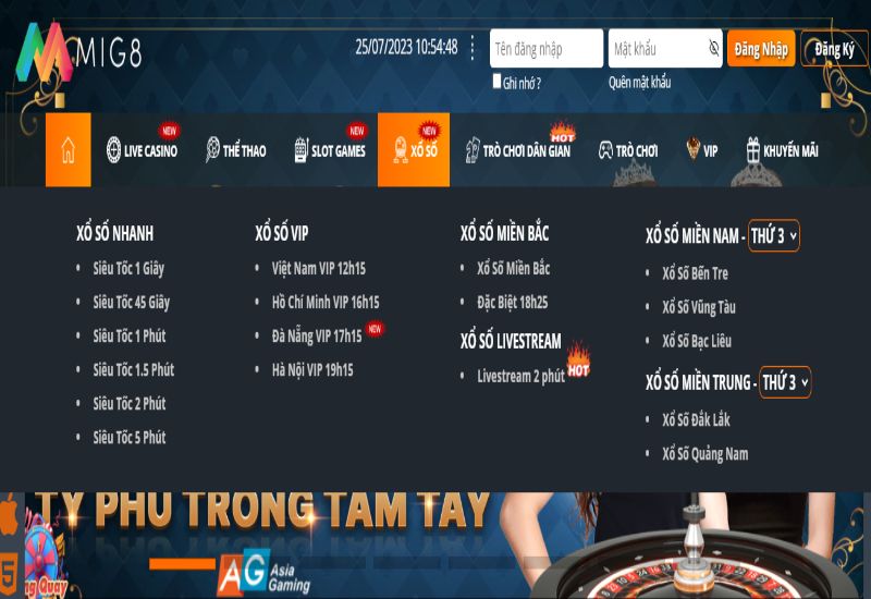 Anh em có thể tham gia vào sảnh xổ số lô đề để kiếm thưởng khủng