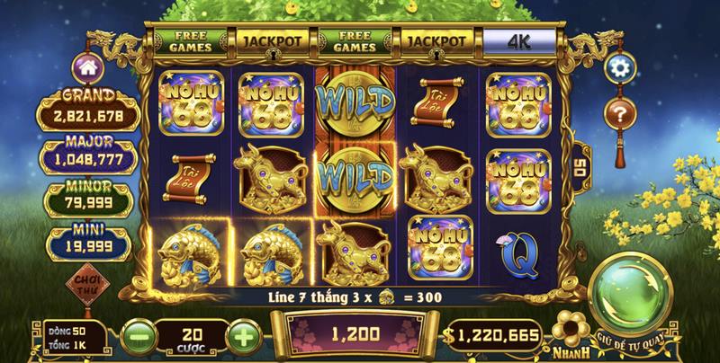 Người chơi tham gia slot game Nổ Hũ 68 có cơ hội thắng cao