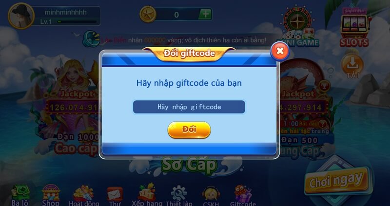 Săn Giftcode cực dễ khi theo dõi nhà cái online Bắn Cá H5