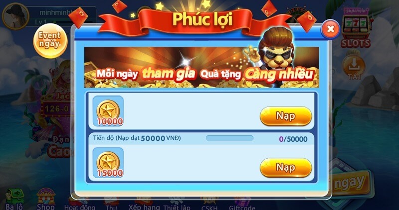 Chăm chỉ săn tiền thưởng từ hệ thống để tích cóp vốn chơi game Free