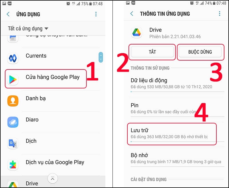 Nhanh chóng cập nhật ứng dụng Google Play trên thiết bị Android